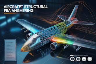 perform aircraft structural fea analysis stress fatigue and load study