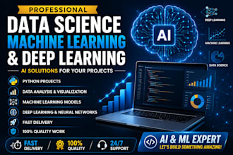 do python data science, machine learning, ai and deep learning projects