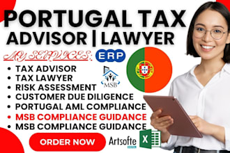 provide portugal aml, kyc and msb compliance consulting and document preparation