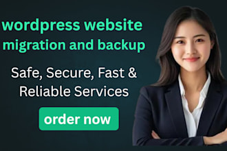 do migration, backup, clone, and transfer the wordpress website