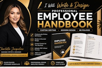 write and design a professional employee handbook for your company