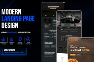 design a modern, conversion focused landing page in figma