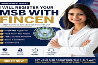 assist with USA msb registration and fincen setup