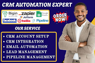 bigin crm zapier google sheets twilio jotform facebook leads automated pipelines