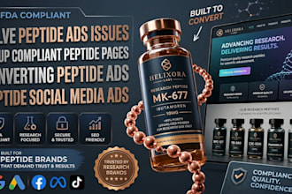 fda peptide website peptide facebook ads peptide google ads peptide marketing