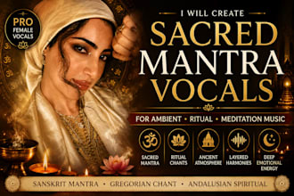 create sacred mantra and ritual chant vocals for ambient music
