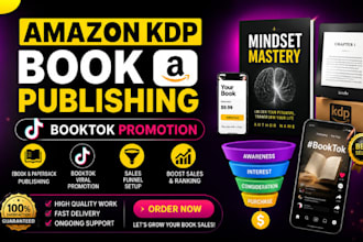 amazon KDP book publishing booktok promotion ebook marketing sales funnel