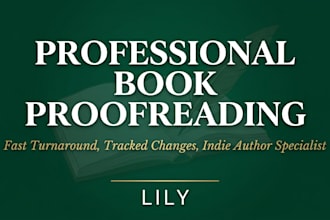 proofread your indie book or manuscript
