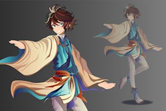 create 2d character design