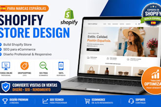 build shopify store design shopify store SEO for spanish ecommerce brand