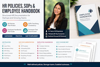 create HR policies sops and employee handbook