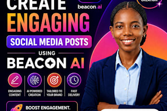 create engaging social media posts using beacon ai