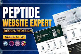 build peptide website or fda compliant and peptide store on wordpress