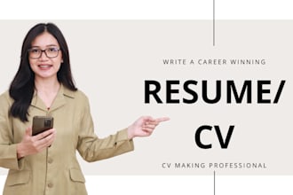 create a professional CV, resume, and modern CV design