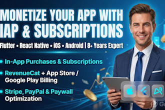 integrate revenuecat subscriptions and paywall in your ios android app
