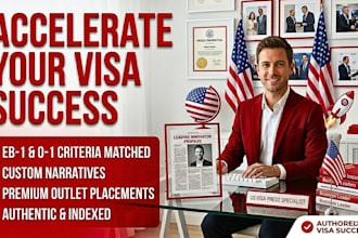 write and publish immigration pr articles for eb1 o1 visa on major media sites