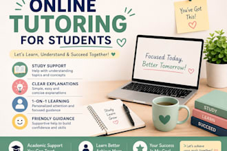 provide online study support and tutoring for students