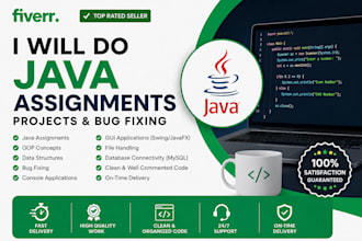 do java programming assignments oop tasks project and bug fixing