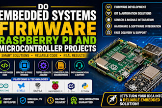 do embedded systems, firmware, raspberry pi and microcontroller projects