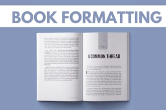 werde buchformatierung, buchlayout design, kindle ebook format machen