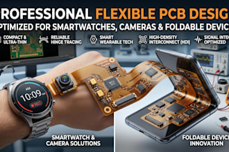 design flexible pcb for smartwatch camera and foldable devices