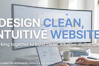 design a clean, minimalist, and user friendly website