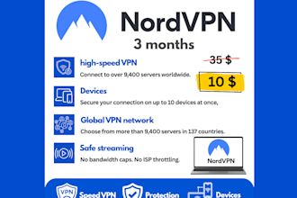 give you secure VPN, online privacy for 3 month