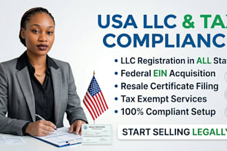 register llc, get ein, and sales tax permit for your USA business