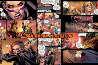 do comic book illustration manga comic graphic novel art as comic artist