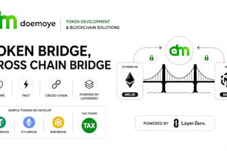 create a cross chain bridge for erc20 bep20 and solana tokens development