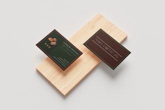 design a professional business card for your brand in canva