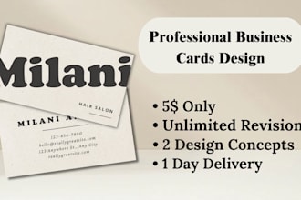 design custom business and thank you cards for you