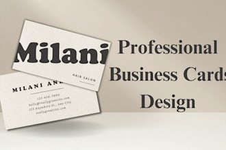 design perfect business and thank you cards for you