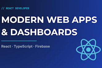 develop a modern web app with react and typescript