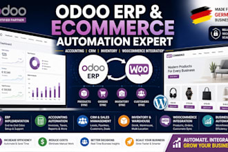 implement odoo website design erp accounting crm and inventory for your business