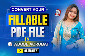 convert your fillable pdf file in adobe acrobat