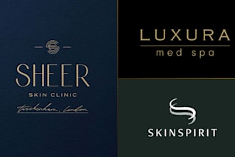 do med spa, medical spa, esthetician or skincare clinic logo