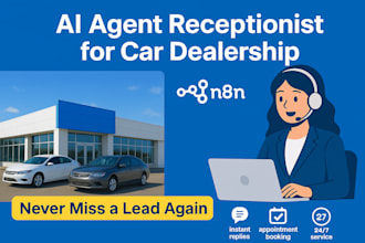 build a vapi ai voice agent and ai receptionist for your car dealership with n8n