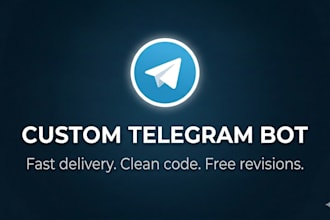 build a custom telegram bot for your business