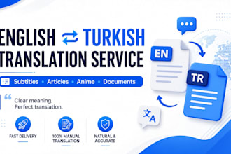translate english to turkish and turkish to english