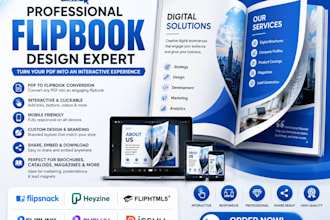 create an interactive flipbook using flipsnack, fliphtml5, heyzine and issuu