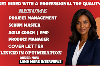 write senior project manager, program manager, pmo agile ats resume