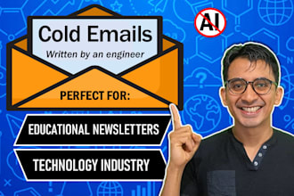 create cold email copy for science and tech brands