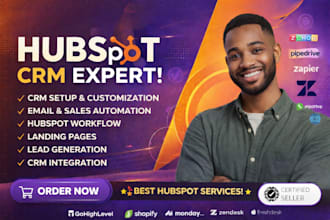 setup hubspot crm, hubspot email design, hubspot automation,hubspot integration