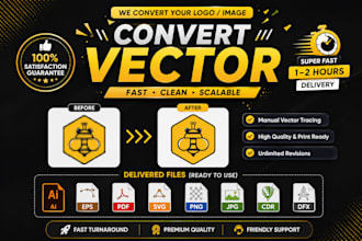 manual vector tracing or convert to vector quickly