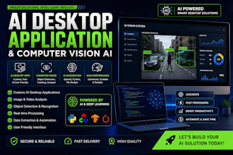 develop computer vision ai app for automation and detection, ai desktop app