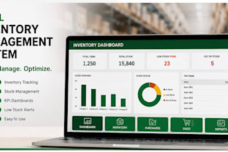 create an excel inventory tracker for warehouse stock