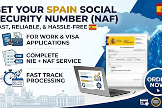 obtain your spain social security number naf for visa and work