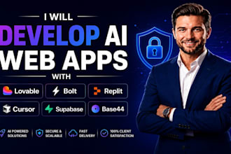 fix or develop ai web apps with lovable, base44, replit, supabase, bolt