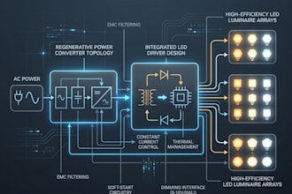 design led lighting and converter circuits